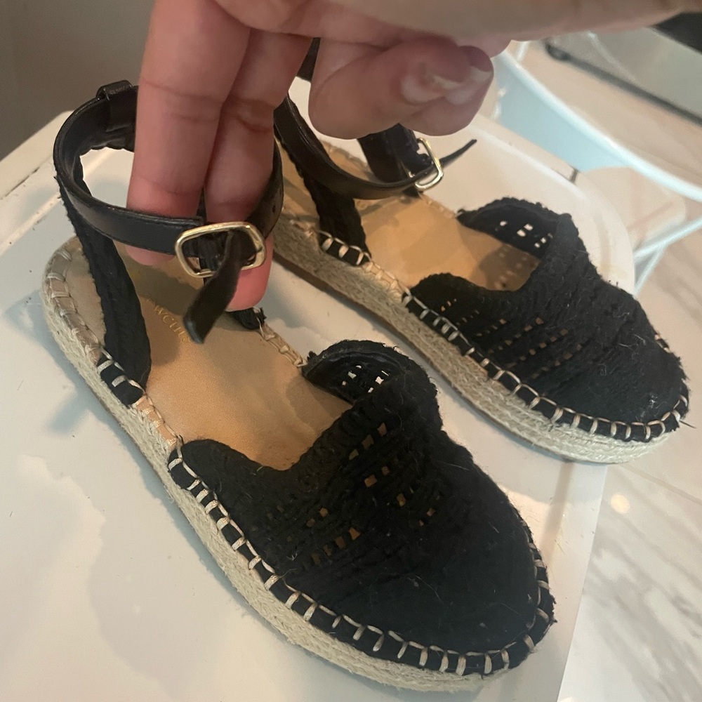 Crewcuts Black and Tan Espadrille Sandals - Picture 3 of 4